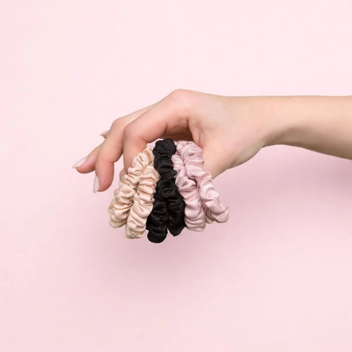 Chouchous en satin doux - Petits, paquet de 4