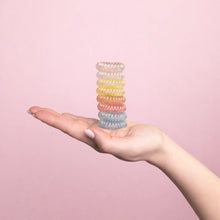 Élastiques à cheveux en spirale, lot de 8