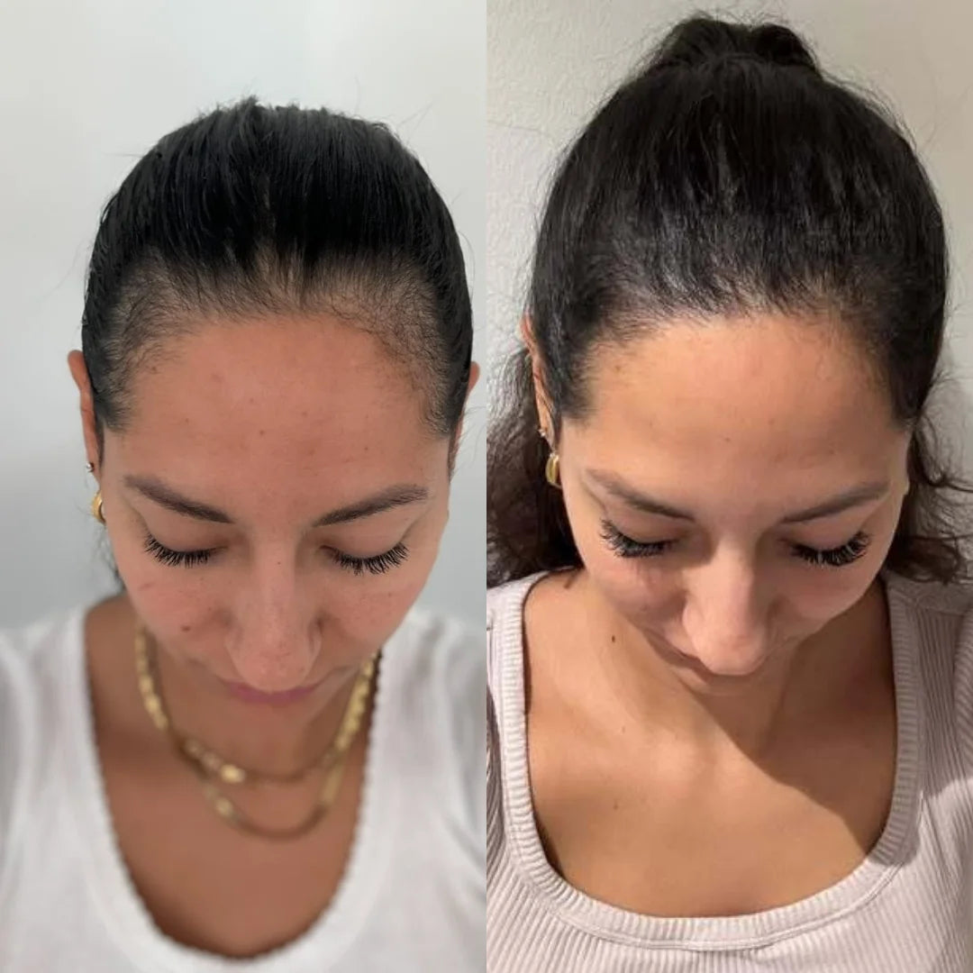 Comparación visual enviada por una clienta