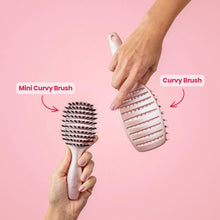 Mini Curvy Brush - spazzola per capelli con setole di cinghiale