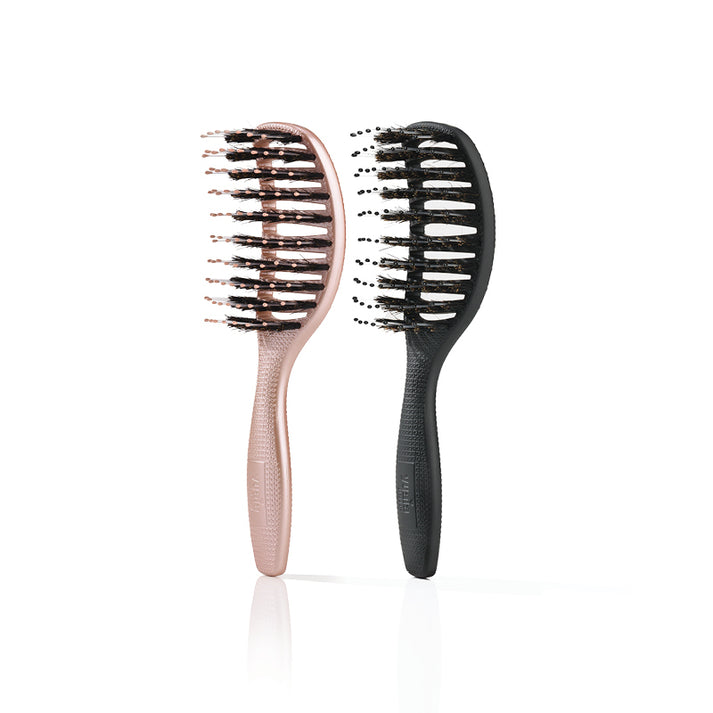 Mini Curvy Brush - hairbrush with boar bristles