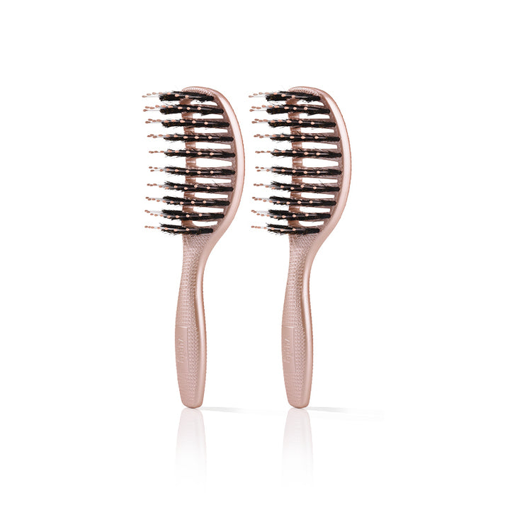Mini Curvy Brush - hairbrush with boar bristles