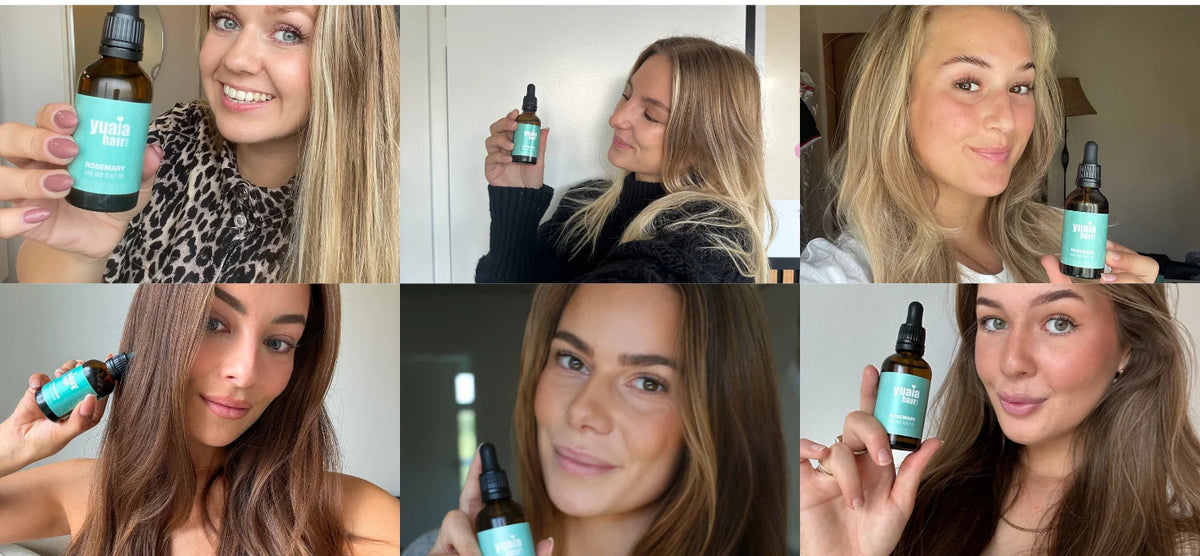 Comunidad de mujeres usando aceite de romero para cabello