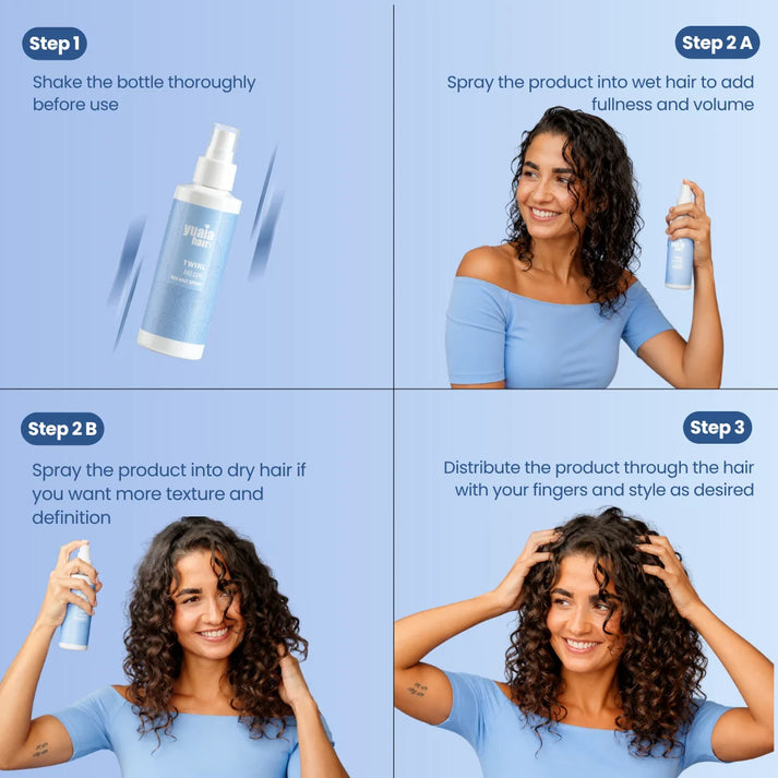 Twirl and Curl Spray de apă sărată pentru păr 150 ml