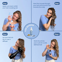 Ensemble de filles bouclées premium