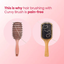 Mini Curvy Brush - spazzola per capelli con setole di cinghiale