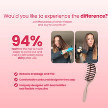 Mini Curvy Brush - spazzola per capelli con setole di cinghiale