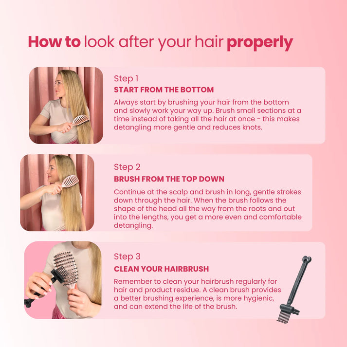 Mini Curvy Brush - spazzola per capelli con setole di cinghiale