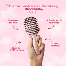 Mini Curvy Brush - spazzola per capelli con setole di cinghiale