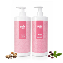 Repair and Care Shampoo and Conditioner 1000 ml - Sulfate-free & Silicone-free