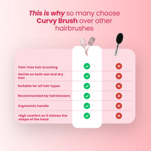 Mini Curvy Brush - spazzola per capelli con setole di cinghiale