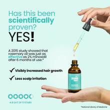 Óleo de cabelo de alecrim
