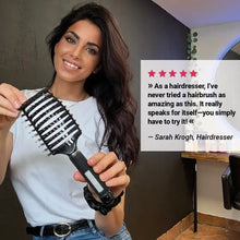 Curved Paddle Brush - hairbrush with boar bristles