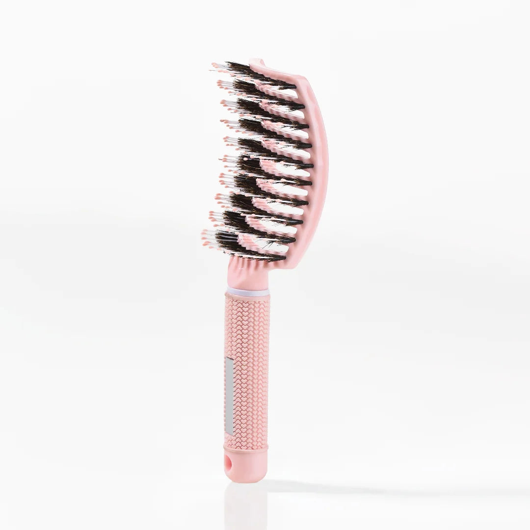 Curved Paddle Brush - spazzola per capelli con setole di cinghiale