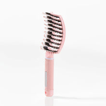 Curved Paddle Brush - hairbrush with boar bristles