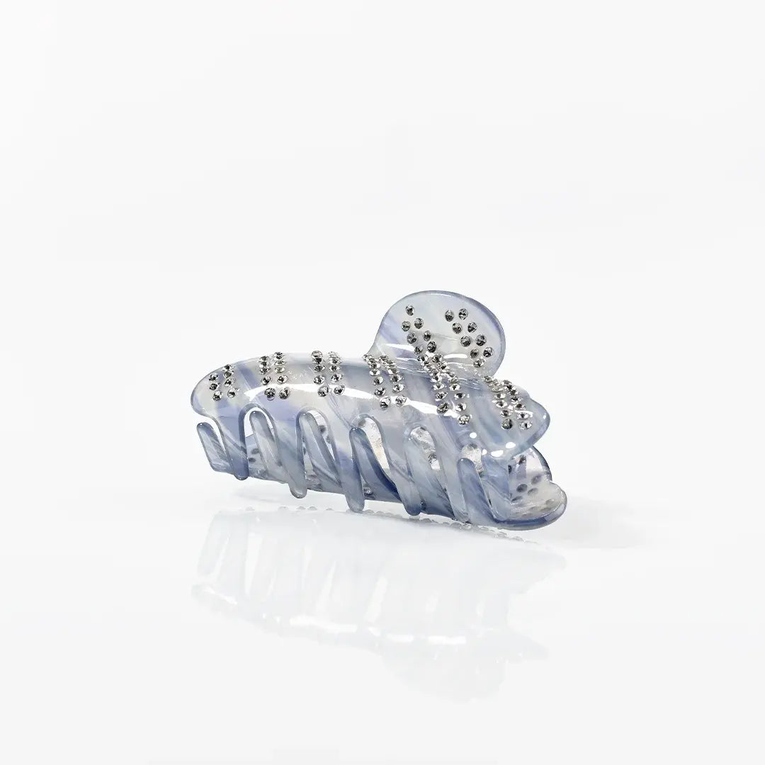 6 Barrettes Cheveux Femme Double Couche - Cristal Strass - Pour Coiffures Quotidiennes, Fêtes, Mariages - 10