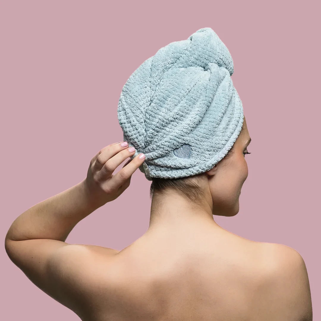 Cheveux Serviette, 2 Pièces Serviettes De Séchage Pour Cheveux Avec Boutons, Serviette À Cheveux Cheveux Serviette, 2 Pièces Serviettes De Séchage Pour Cheveux Avec Boutons, Serviette À Cheveux