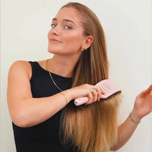 Curved Paddle Brush - hairbrush with boar bristles